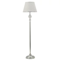 Kép 7/8 - Kody állólámpa elegáns üveg díszítéssel ezüst Ø40x158 cm 6