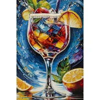 Kép 5/7 - Koktél falikép lakkozott vászonra nyomtattva kerettel -B- 62X3,5X92 cm 3