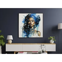 Kép 7/7 - Lakkozott falikép altea -a- kerettel 82x4x82 cm 5