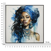 Kép 2/7 - Lakkozott falikép altea -a- kerettel 82x4x82 cm 6