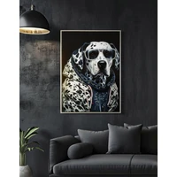 Kép 7/7 - Lakkozott falikép dalmatával kerettel 53x3x73 cm 5