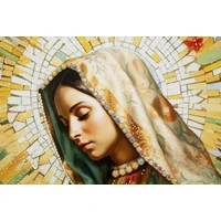 Kép 2/7 - Lakozott festmény madonna kerettel -a- 72x4x102 cm 1