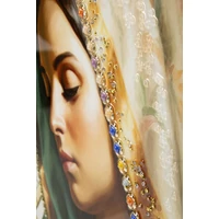 Kép 6/7 - Lakozott festmény madonna kerettel -a- 72x4x102 cm 4