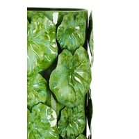 Kép 6/7 - Levél váza zöld 18x17,5x46 cm 4