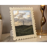 Kép 5/6 - Leveles képkeret krémszín 26,9x1,8x31,8 (belső méretek 20x25) cm 4
