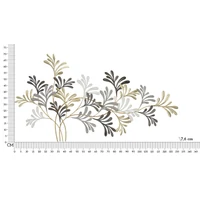 Kép 6/6 - Lixy fali dekoráció ágakkal arany/szürke 130,8x7,6x70,5 cm 5
