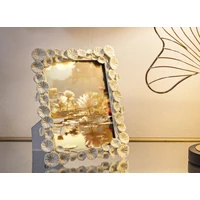 Kép 5/6 - Lotus képkeret krémszín 20,8x2x25,9 ( belső méret 15x20) cm 4
