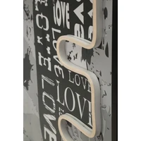 Kép 8/10 - LOVE falikép LED fénnyel vászonra nyomtattva kerettel 60X3,5X90 cm 4