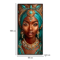 Kép 2/7 - Maja falikép lakkozott vászonra nyomtattva kerettel 50X3,5X100 cm 6