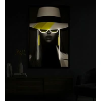 Kép 3/9 - Margot falikép LED fénnyel vászonra nyomtattva kerettel 80X4X120 cm 7