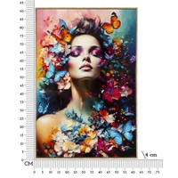 Kép 2/7 - Marty lakkozott festmény kerettel -a- 62x4x92 cm 6