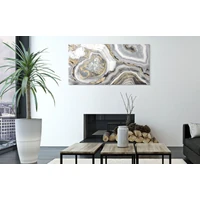 Kép 5/6 - Márvány mintás festmény szürke/arany/fekete 120x3,8x60 cm 4