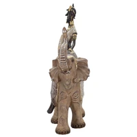 Kép 2/6 - Massai őslakos elefánton többszínű 22,5x12x32,5 cm 1