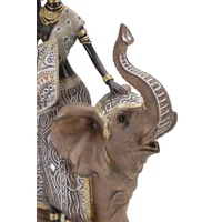 Kép 3/6 - Massai őslakos elefánton többszínű 22,5x12x32,5 cm 2