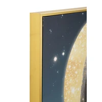 Kép 3/10 - Misztikus női portré LED fénnyel falikép lakkozott vászonra nyomtattva kerettel 70X4X100 cm 2