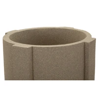 Kép 5/8 - Moai kültéri padlóváza virágtartó Homokkő hatású barna Ø 42X101 cm 3