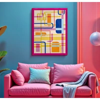 Kép 7/7 - Modis nyomtatott akril lakkozott vászon kerettel -a- 60x3,3x80 cm 5