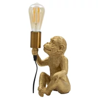 Kép 2/7 - Monkey asztali lámpa arany 17x14,5x25 cm 1