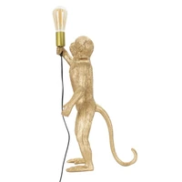 Kép 2/8 - Monkey asztali lámpa arany ø 26x34x55 cm