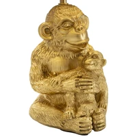 Kép 2/6 - Monkey mum asztali lámpa arany ø 30x49 cm