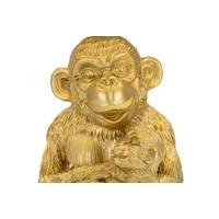 Kép 3/6 - Monkey mum asztali lámpa arany ø 30x49 cm