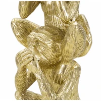 Kép 3/6 - Monkeys tower figura arany ø 10,5x30 cm
