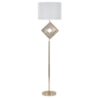 Kép 1/6 - Move állólámpa geometrikus mintával arany/fehér ø 40x161 cm
