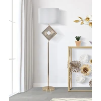 Kép 5/6 - Move állólámpa geometrikus mintával arany/fehér ø 40x161 cm