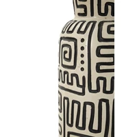 Kép 4/6 - Nairobi asztali lámpa törzsi motívumokkal törtfehér Ø 30X145 cm 3