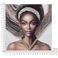 Kép 2/7 - Naomi női portrét ábrázoló falikép 100x3x100 cm 6