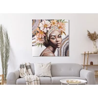 Kép 5/6 - Naomi női portrét ábrázoló falikép -a- 100x3x100 cm 4