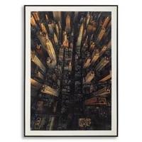 Kép 1/6 - New York madártávlatból falikép vászonra nyomtattva lakkozott kerettel -A- 72X4X102 cm