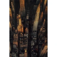 Kép 3/6 - New York madártávlatból falikép vászonra nyomtattva lakkozott kerettel -A- 72X4X102 cm 2