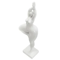 Kép 6/7 - Nő relaxációs jóga közben fehér 16x9x45,8 cm 4