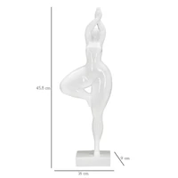 Kép 2/7 - Nő relaxációs jóga közben fehér 16x9x45,8 cm 6