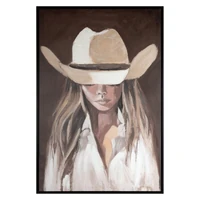 Kép 1/2 - Női alakot ábrázoló falikép 732 Barna 80x120x4 cm