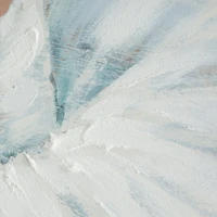 Kép 2/2 - Női alakot ábrázoló kézzel festett falikép 649 Világoskék 80x120x3 cm 1