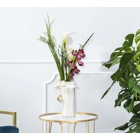 Kép 7/8 - Női elegáns porcelán váza fehér/arany 15x13.3x23.5 cm 6