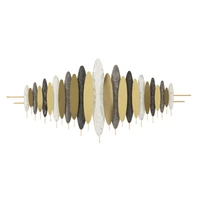 Kép 1/6 - Oligram fali dekoráció arany/fekete/törtfehér 149x5x70 cm