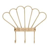 Kép 1/6 - Panama falifogas rattan hatású barna 37.5x5x32.5 cm