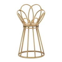 Kép 2/7 - Panama virágtartó állvány rattan hatású barna ø 28x48 cm