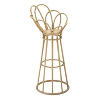 Kép 1/7 - Panama virágtartó állvány rattan hatású barna ø 28x62 cm
