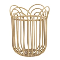 Kép 1/6 - Panama virágtartó kosár rattan hatású barna ø 31,5x40 cm