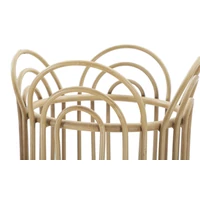 Kép 2/6 - Panama virágtartó kosár rattan hatású barna ø 31,5x40 cm