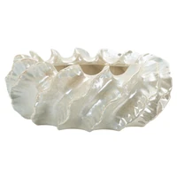 Kép 1/7 - Pearl kaspó gyögyház fehér ø 43x16 cm