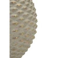 Kép 4/6 - Pepipa gömb alakú váza relief textúrávla szürke/arany Ø 23,5X28,5 cm 3