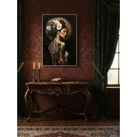 Kép 7/7 - Perzsa elegáns női falikép vászonra nyomtattva lakkozott kerettel -A- 62X3,5X92 cm 5