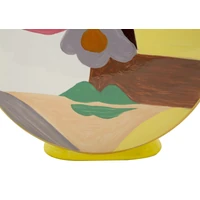 Kép 2/9 - Piccassy kerek váza fedővel színes 23x9x28 cm 6