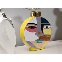 Kép 4/9 - Piccassy kerek váza fedővel színes 23x9x28 cm 7