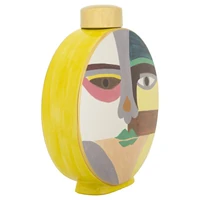 Kép 6/9 - Piccassy kerek váza fedővel színes 28x9x33 cm 2